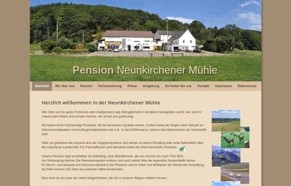 Vorschau von www.neunkirchener-muehle.de, Gasthaus-Pension Neunkirchener Mühle