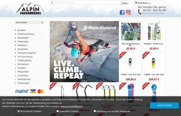 Vorschau von www.alpinsportladen.de, Alpinsportladen