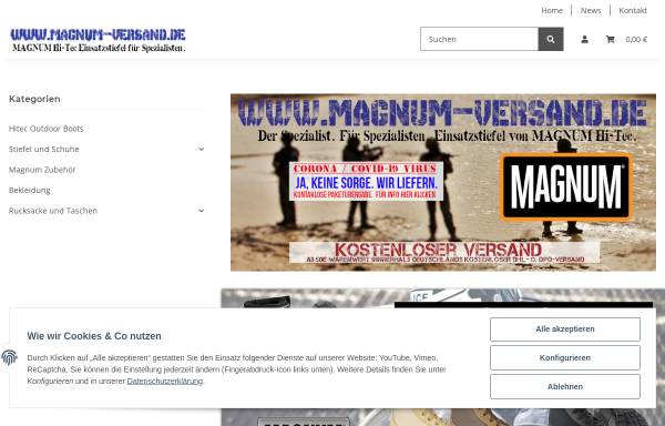 Vorschau von www.magnum-versand.de, Magnum-Versand.de