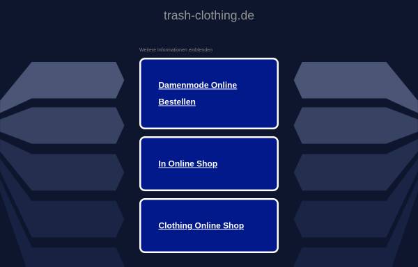 Vorschau von www.trash-clothing.de, Trash Clothing Store
