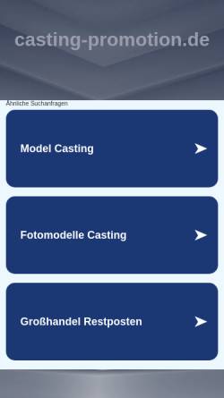 Vorschau der mobilen Webseite www.casting-promotion.de, Casting Promotion
