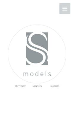 Vorschau der mobilen Webseite www.studio-s-models.de, S Models
