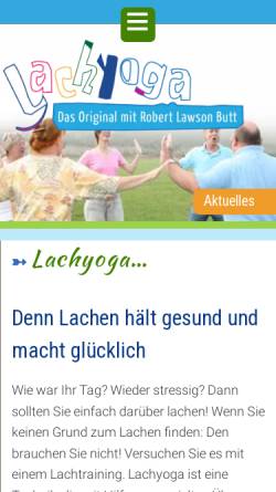 Vorschau der mobilen Webseite www.lachyoga.de, Lachen ist die beste Medizin