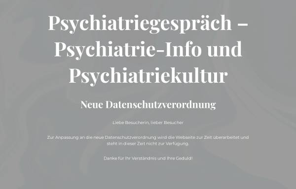 Vorschau von psychiatriegespraech.de, Psychiatriegespräch