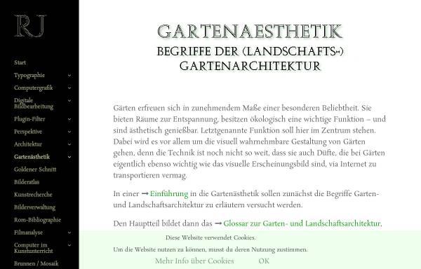 Glossar zur Garten- und Landschaftsarchitektur