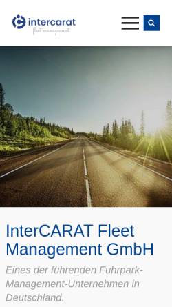 Vorschau der mobilen Webseite www.intercarat.de, Intercarat Fleet Management GmbH