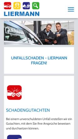 Vorschau der mobilen Webseite www.sv-liermann.de, Sachverständigen- und Ingenieurbüros Liermann GmbH & Co KG