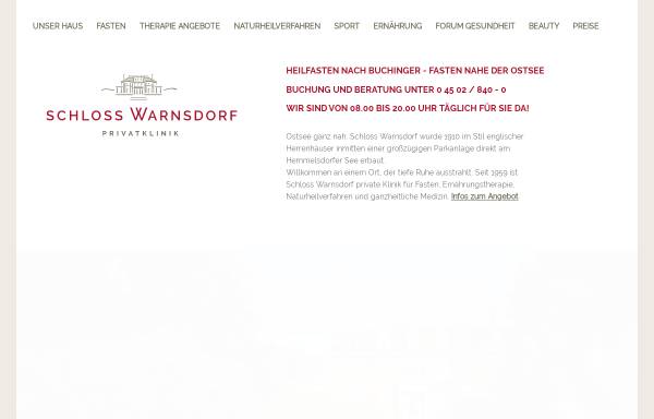 Vorschau von www.schloss-warnsdorf.de, Schloß Warnsdorf