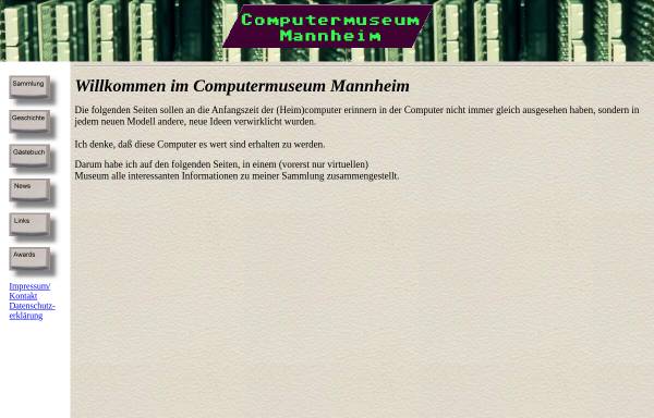 Vorschau von www.computermuseum-mannheim.de, Computermuseum Mannheim