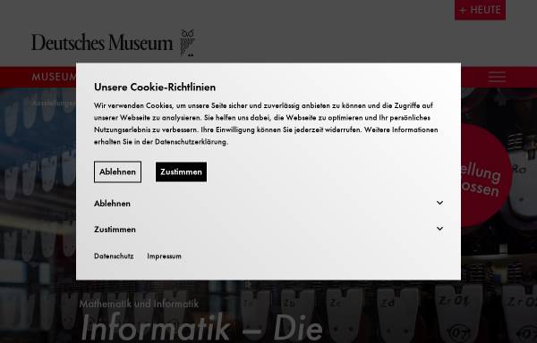 Vorschau von www.deutsches-museum.de, Deutsches Museum - Informatik