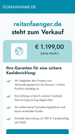 Vorschau der mobilen Webseite www.reitanfaenger.de, ABC für Reitanfänger