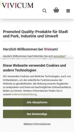 Vorschau der mobilen Webseite www.vivicum.de, Vivicum