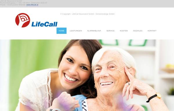 Vorschau von www.lifecall.at, LifeCall