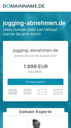 Vorschau der mobilen Webseite www.jogging-abnehmen.de, Mit Joggen abnehmen