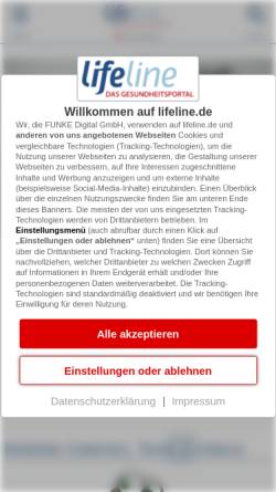 Vorschau der mobilen Webseite www.lifeline.de, Lifeline