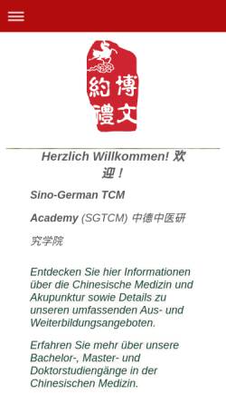 Vorschau der mobilen Webseite www.tcm-germany.de, Mercurius