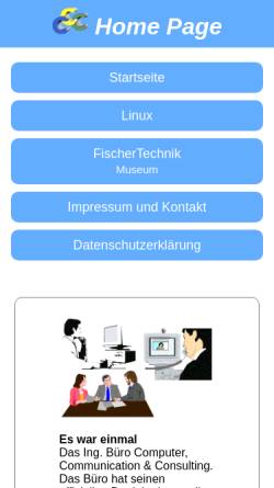 Vorschau der mobilen Webseite www.cc-c.de, Computer Communication & Consulting