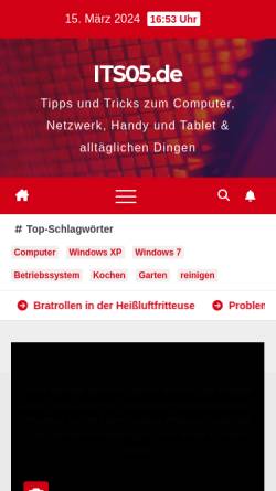 Vorschau der mobilen Webseite its05.de, ITS05.de