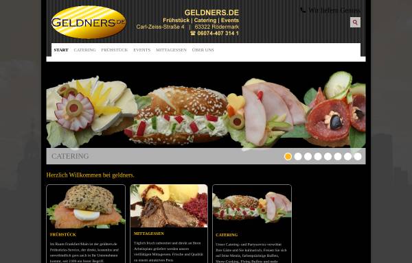 Vorschau von www.geldners.de, Geldners Fruehstuecks- und Cateringservice