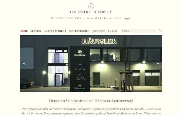 Vorschau von www.haeussler-leihservice.de, Häussler Leihservice