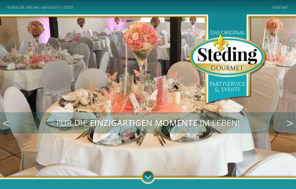 Vorschau von www.steding.de, Michael Steding Partyservice & Events