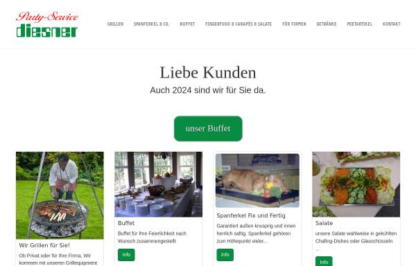 Vorschau von www.partyservice-diesner.de, Party-Service Diesner