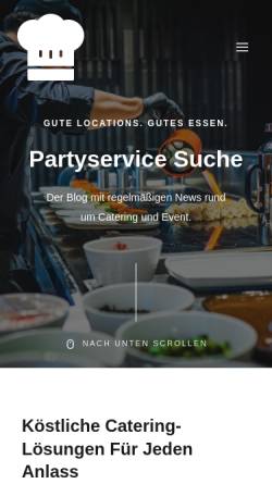 Vorschau der mobilen Webseite partyservice-suche.de, Partyservice-Suche
