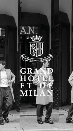 Vorschau der mobilen Webseite www.grandhoteletdemilan.it, Landhaus im Mailand