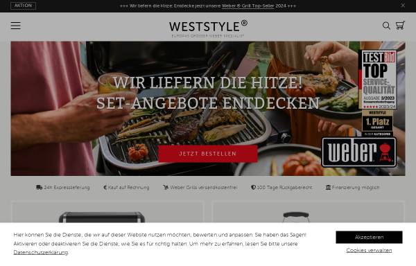 Vorschau von www.weststyle.de, Weststyle GmbH