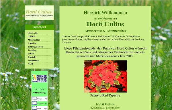 Vorschau von www.horti-cultus.de, Horti Cultus Andreas Gräfe
