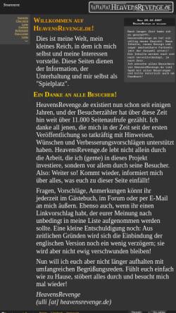 Vorschau der mobilen Webseite www.heavensrevenge.de, Georgi, Ulrike