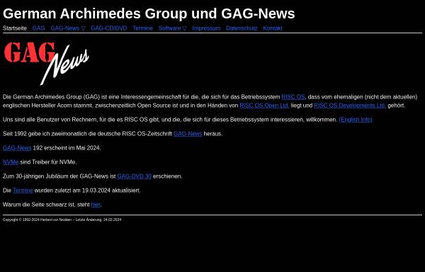 Vorschau von gag.de, German Archimedes Group