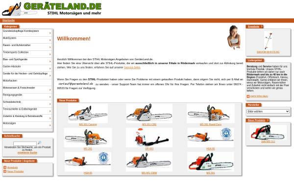 Vorschau von www.geraeteland.de, Geraeteland.de - A. Zöller Landmaschinen
