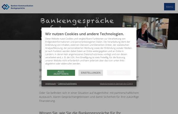 Vorschau von www.bankgespraeche.de, Carl-Dietrich Sander - UnternehmerBerater