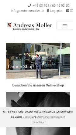 Vorschau der mobilen Webseite andreasmoller.de, Andreas Moller