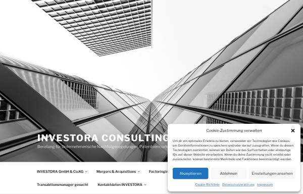 Vorschau von www.investora.de, Investora Corporate Finance Ltd.