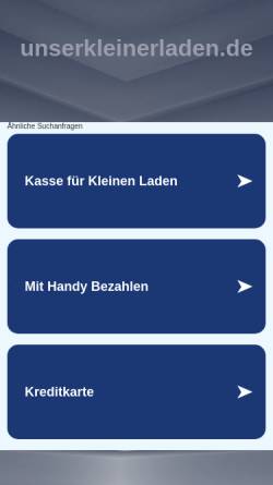 Vorschau der mobilen Webseite www.unserkleinerladen.de, IT2U GmbH