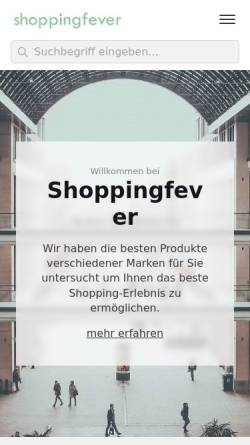 Vorschau der mobilen Webseite www.shoppingfever.de, Shoppingfever GbR