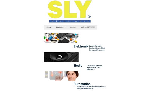 Vorschau von www.sly.de, SLY Electronic, Ing. Peter Haenel