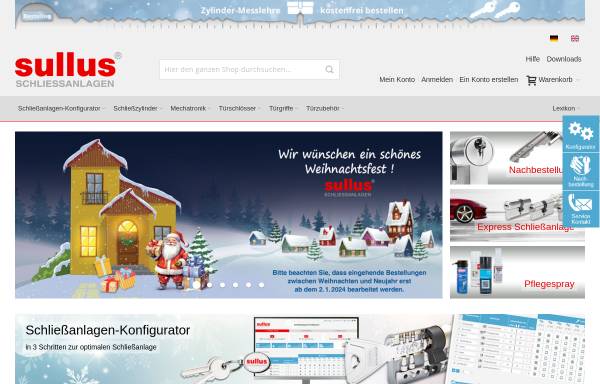 Vorschau von www.schliessanlage.de, sullus GmbH & Co. KG