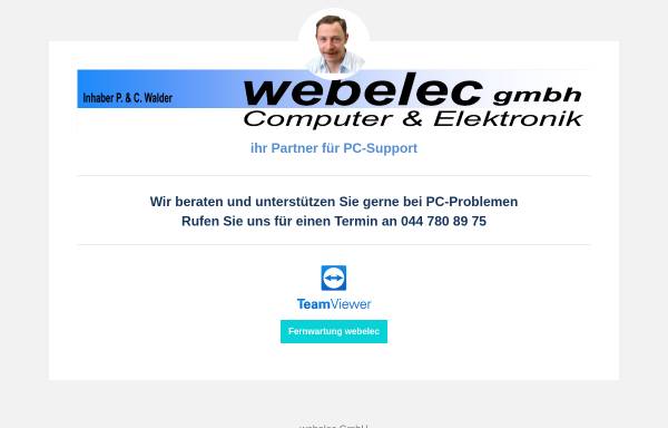 Vorschau von www.webelec.ch, Webelec GmbH