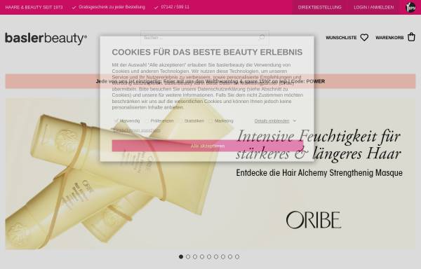Vorschau von www.beautynet.de, Beautynet AG