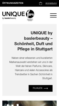 Vorschau der mobilen Webseite www.mussler-beauty.de, Mußler Parfümerien