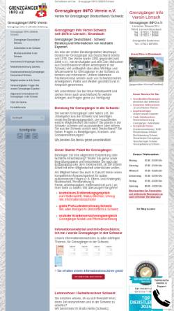 Vorschau der mobilen Webseite www.deutschland-schweiz.ch, Grenzgänger Info e.V.