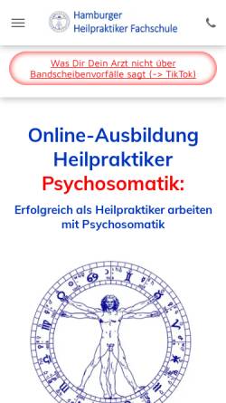 Vorschau der mobilen Webseite hamburger-heilpraktiker-fachschule.de, Hamburger Heilpraktiker Fachschule