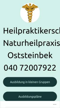 Vorschau der mobilen Webseite heilpraktikerausbildunghamburg.de, Heilpraktiker Ausbildung Hamburg