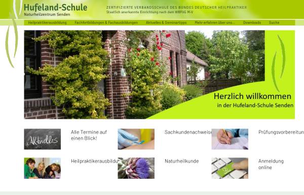 Vorschau von www.hufelandschule.de, Hufeland-Schule Senden