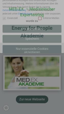 Vorschau der mobilen Webseite www.med-ex.at, Med.Ex