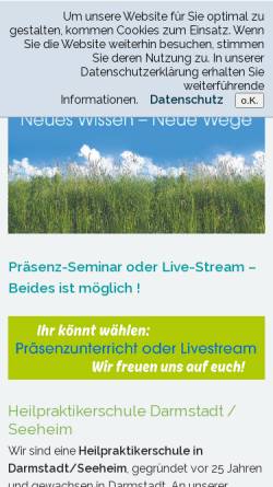 Vorschau der mobilen Webseite www.naturopath.de, Naturopath