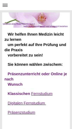 Vorschau der mobilen Webseite www.sanara-fachschule.de, Sanara-Fachschule für Naturheilkunde und Psychotherapie
